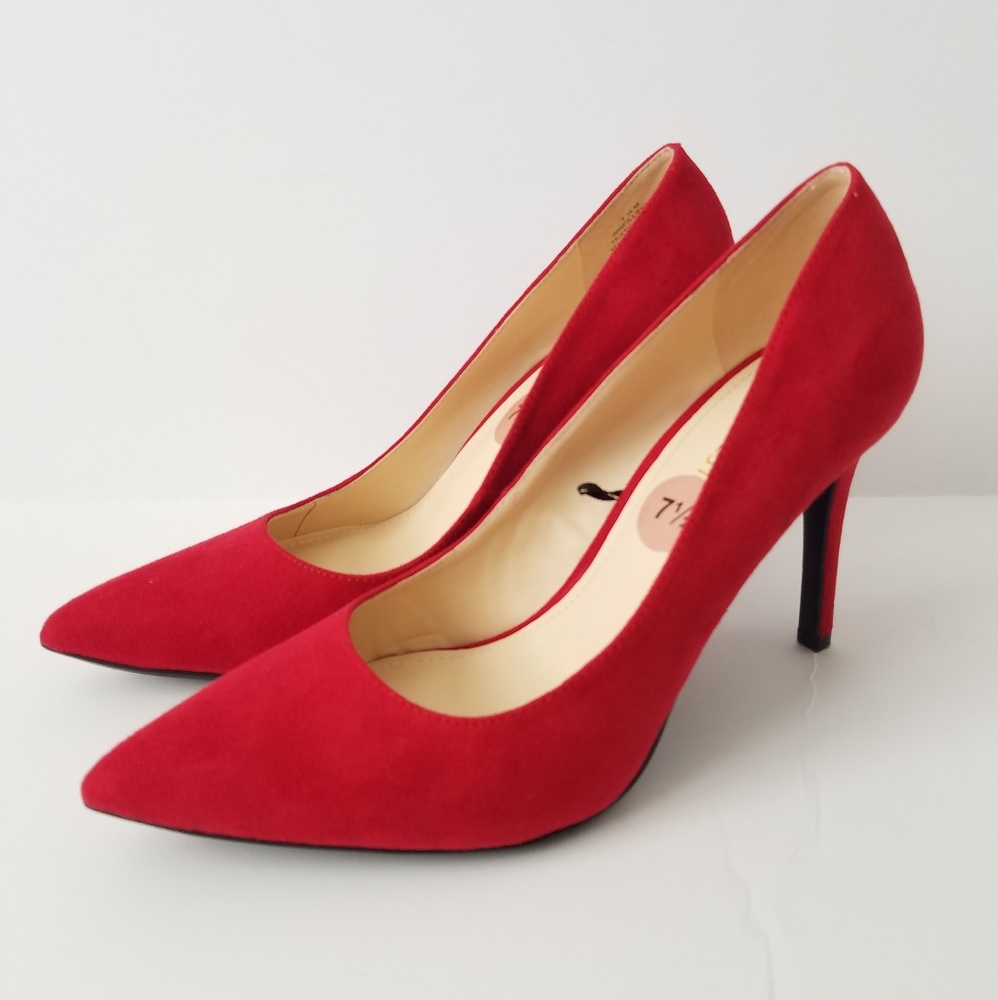 Nine West women's heels size 7.5 red shoes